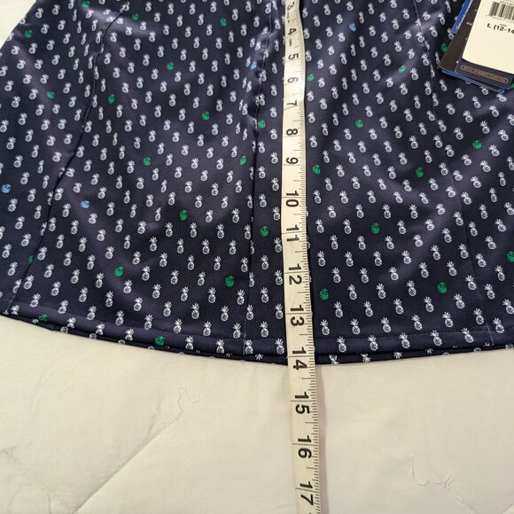 RLX RALPH LAUREN Skort Girls L (12-14) Navy Elite Wicking Pineapple Pull On - Picture 14 of 14